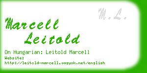 marcell leitold business card